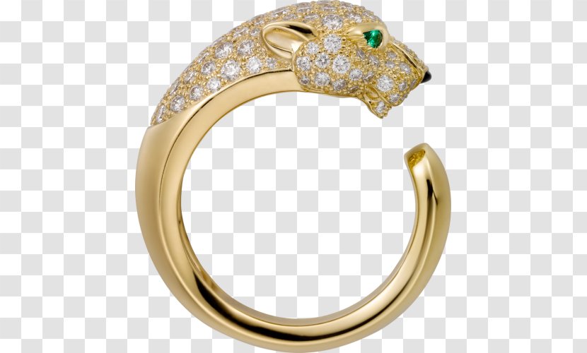 Ring Cartier Diamond Brilliant Emerald - Bracelet Transparent PNG