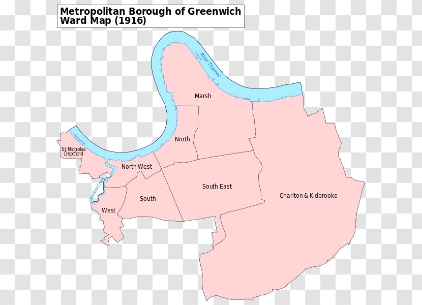 Greenwich Peninsula Charlton, London Metropolitan Borough Of County - Map Transparent PNG