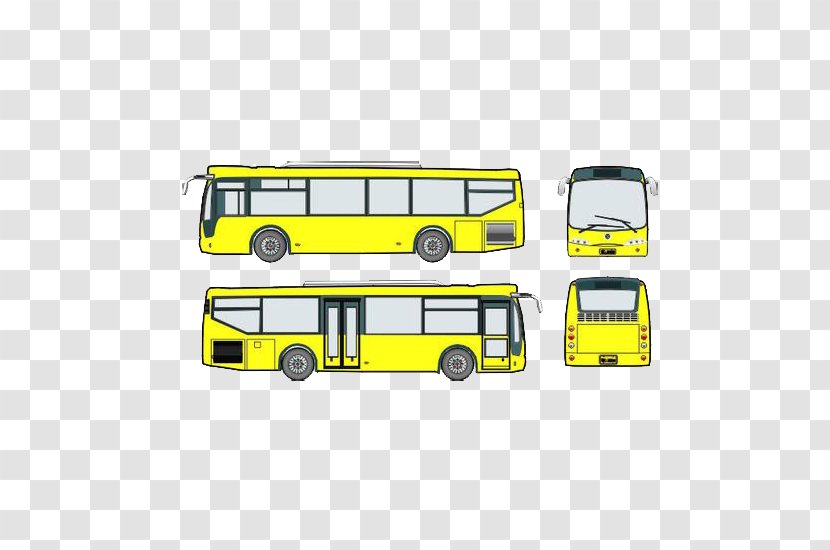 Car Bus Train Public Transport - Yellow Transparent PNG