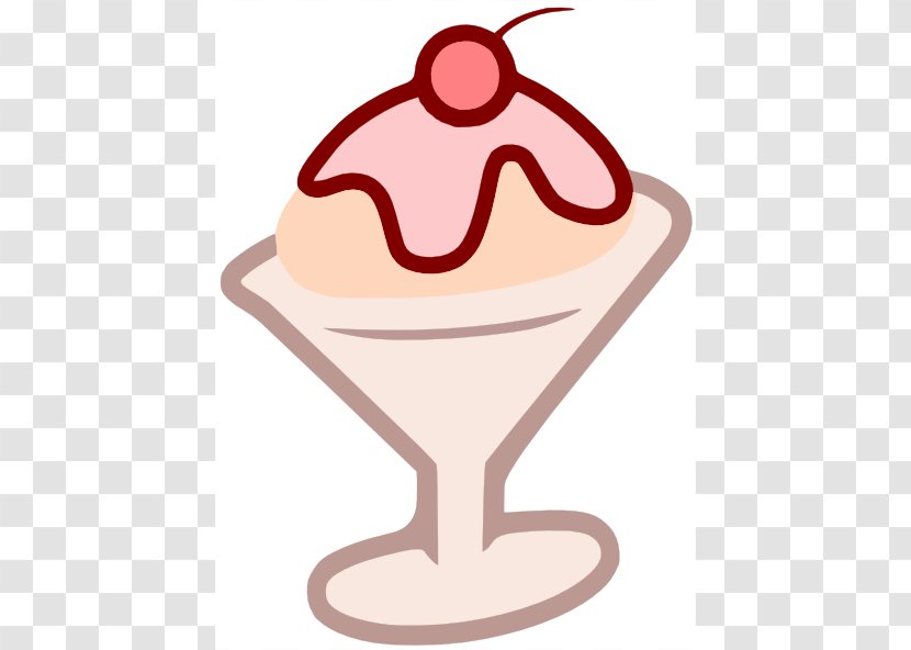 Ice Cream Milkshake Butterscotch Sundae Clip Art - Drink - Pink Cliparts Transparent PNG