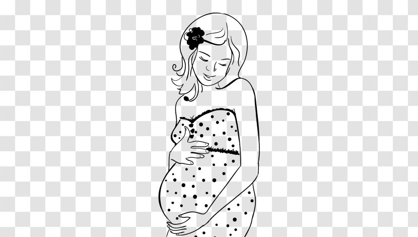 Teenage Pregnancy Coloring Book Woman Drawing - Heart Transparent PNG
