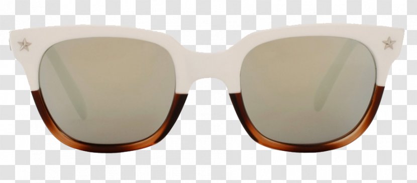 Sunglasses Goggles - Beige - Acetate Transparent PNG