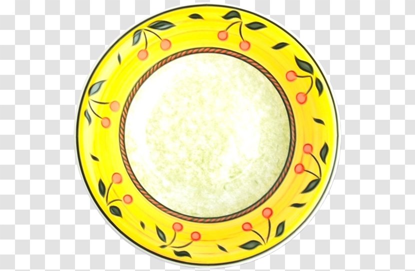 Yellow Circle - Wet Ink Transparent PNG
