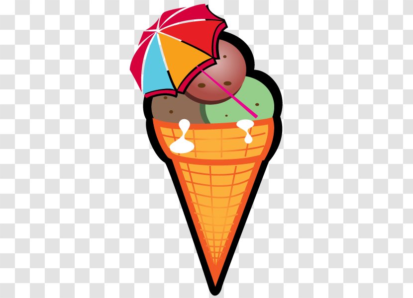 Ice Cream Cone Chocolate - Vector Cones Transparent PNG