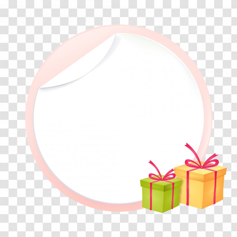 Packaging And Labeling Gift Clip Art - Round Border Transparent PNG