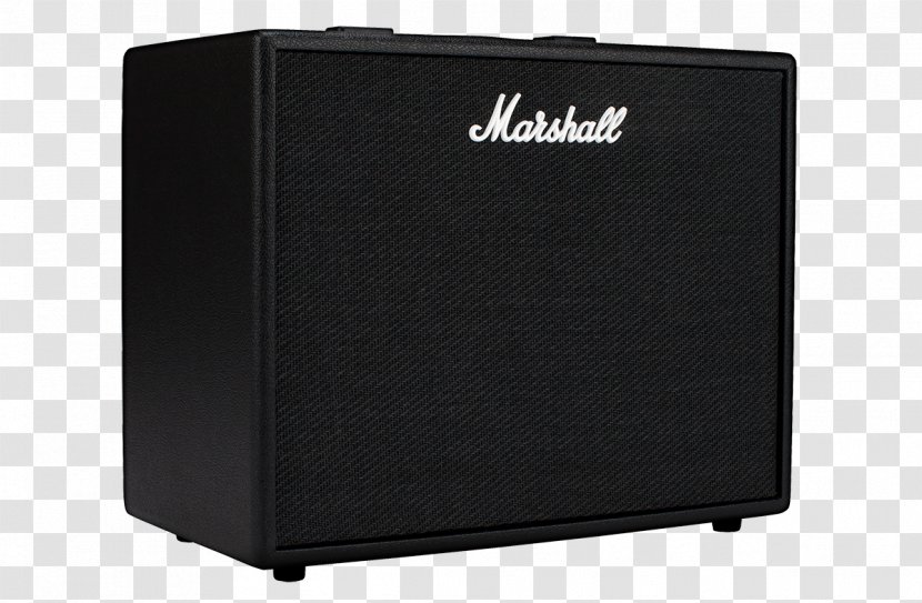 Guitar Amplifier Marshall Code 50 Amplification Electric - Electronics Accessory Transparent PNG