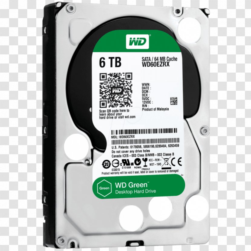 Hard Drives Data Storage Serial ATA WD Red SATA HDD Western Digital - Terabyte Transparent PNG