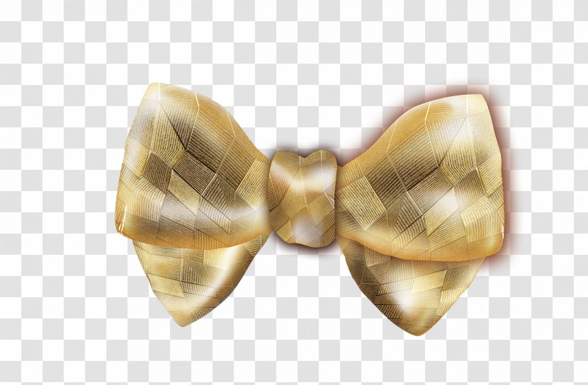 Shoelace Knot Butterfly Bow Tie - Quality Golden Transparent PNG