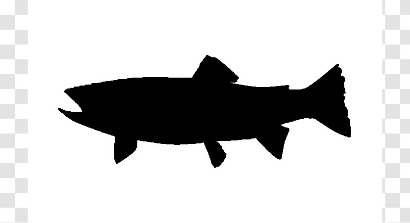 Trout Silhouette Salmon Clip Art - Fish - Steelhead Cliparts Transparent PNG