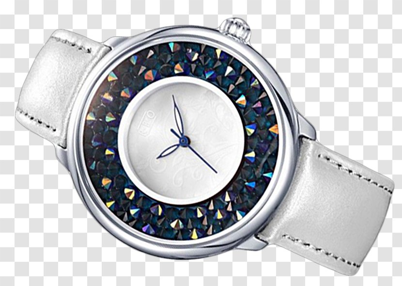 Watch Strap Cobalt Blue - Silver Transparent PNG