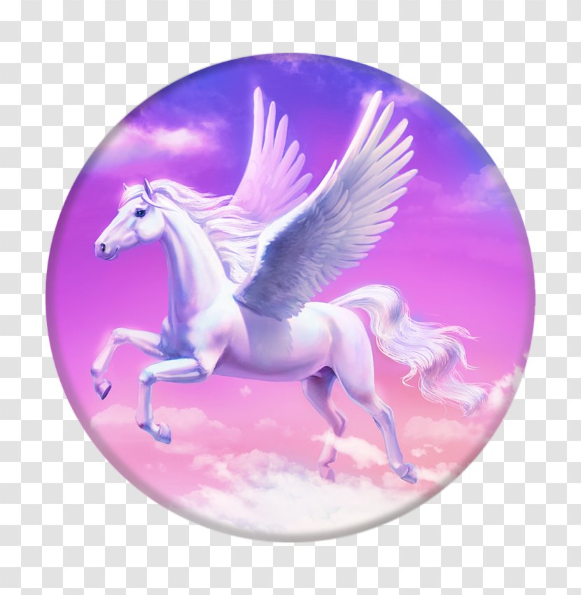 PopSockets Grip Stand Pegasus Flying Horses Transparent PNG