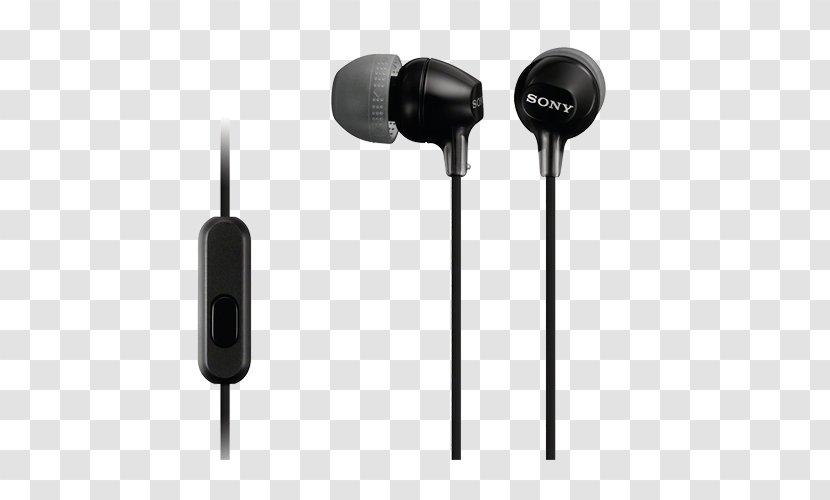 Microphone Noise-cancelling Headphones Sony EX15LP/15AP Écouteur - Mdr Ex14ap Transparent PNG