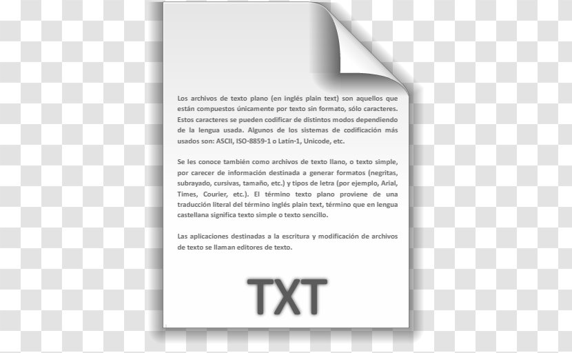 Text File Macintosh Operating Systems Computer - Filename Extension - TXT Icon Icons SoftIconsm Transparent PNG