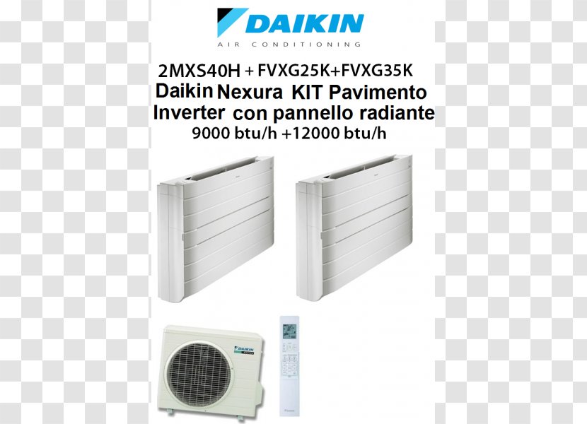 Groupe Extérieur Multisplit Réversible Inverter Daikin Bluevolution Product Design - Wifi - Split Box Transparent PNG