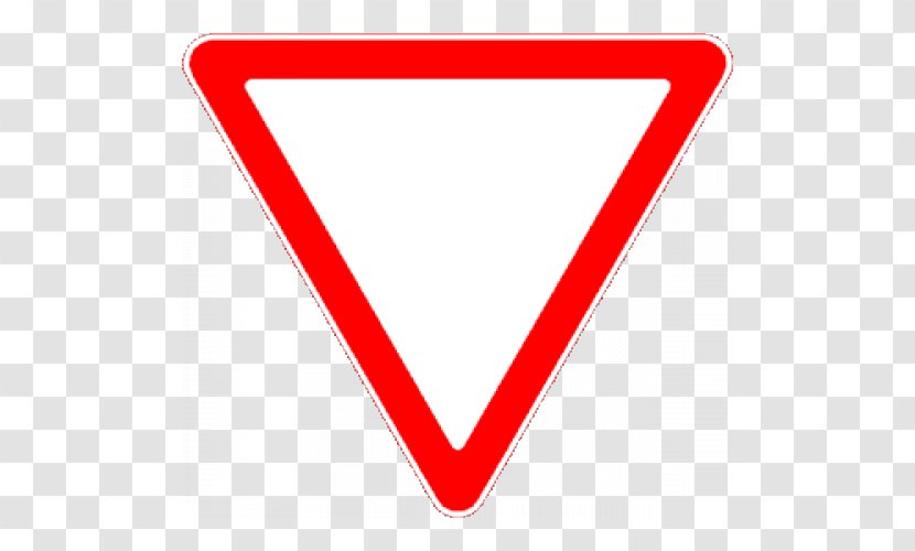 Priority Signs The Highway Code Yield Sign Traffic - Heart - Driving Transparent PNG