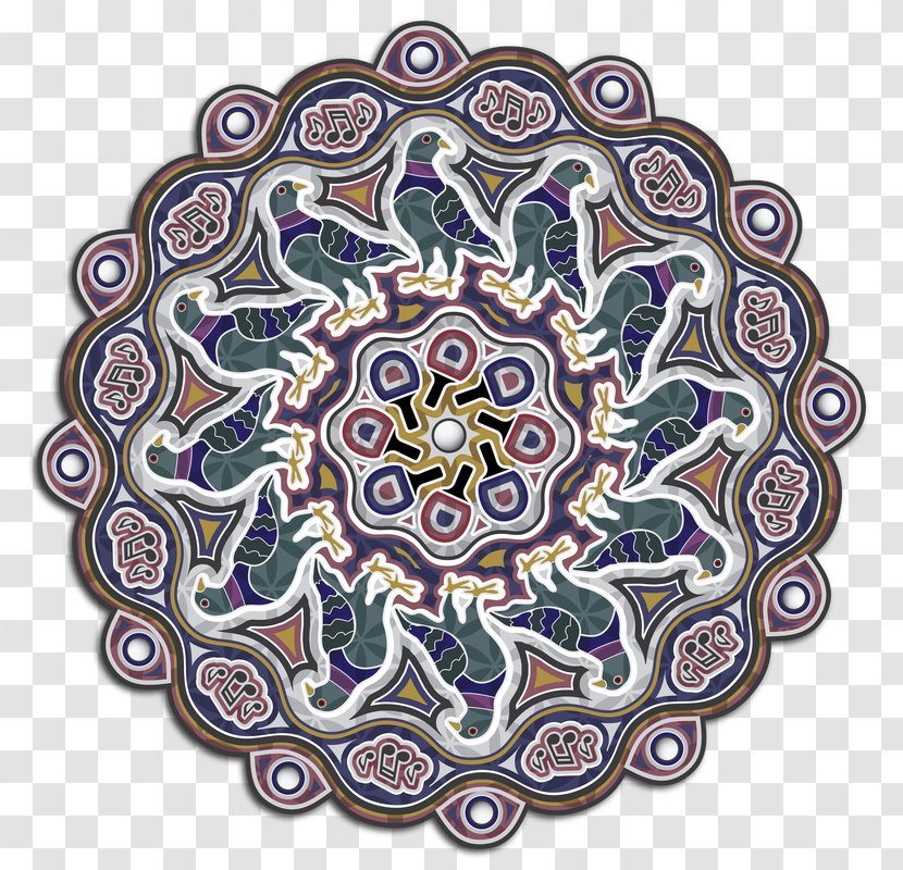 Mandala Coloring Book Circle Pattern - Purple Transparent PNG