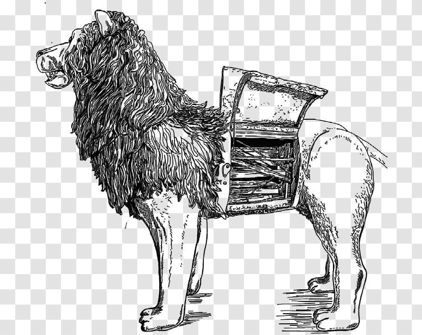 Lion Painting Renaissance Dog Mona Lisa - Horse Like Mammal Transparent PNG
