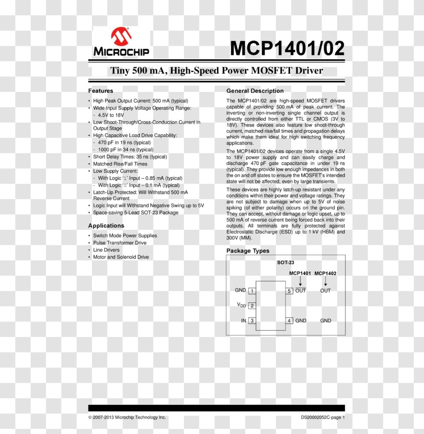 Low-dropout Regulator Gate Driver Datasheet Voltage MOSFET - Paper - Data Sheet Transparent PNG