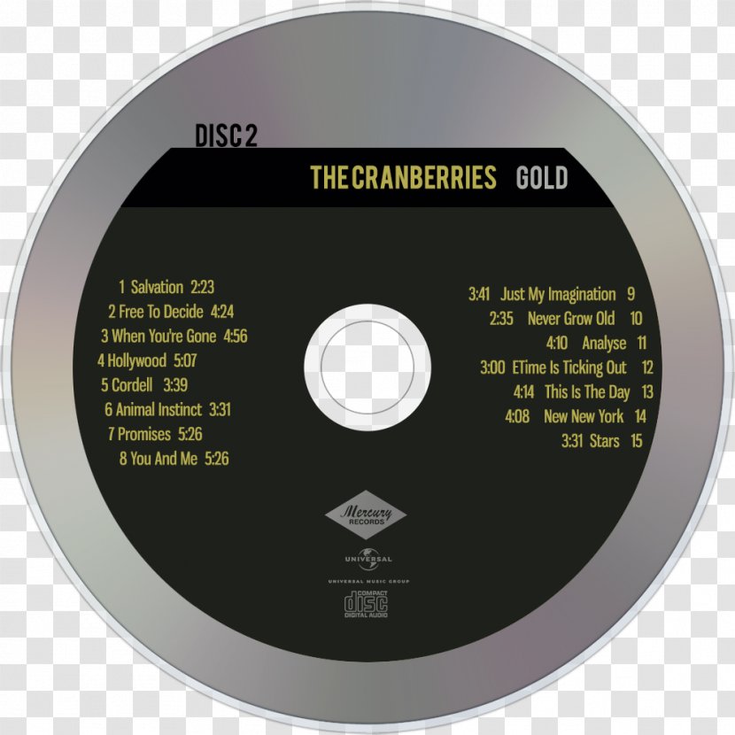 Compact Disc Gold The Cranberries Analyse Alternative Rock - Flower Transparent PNG