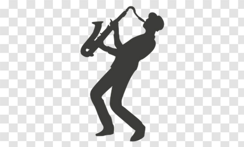 Saxophone Silhouette Musician Trumpet - Tree Transparent PNG