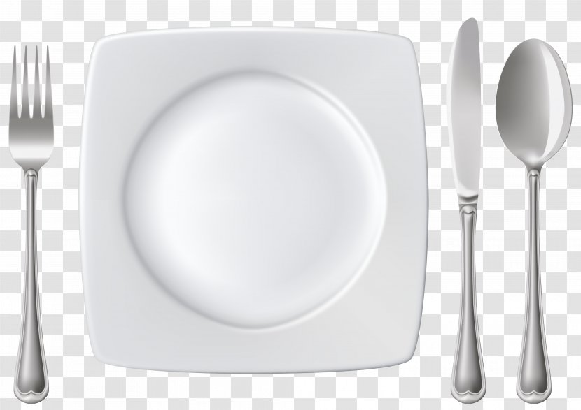 Knife Fork Spoon - Plates Transparent PNG