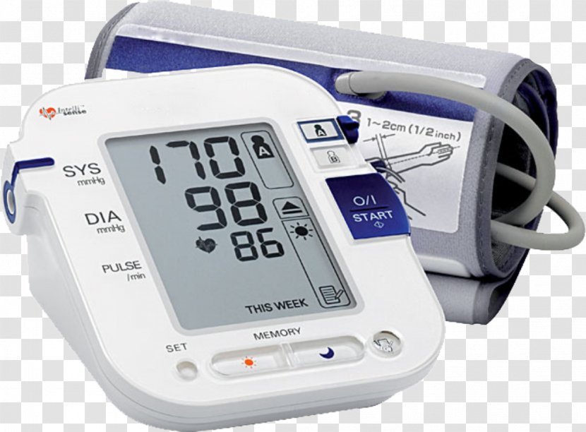 Sphygmomanometer Omron Blood Pressure Arm Monitoring - Measuring Instrument Transparent PNG
