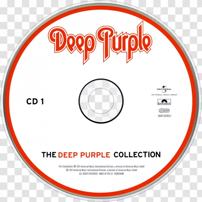 Compact Disc Made In Europe Deep Purple Brand Disk Storage - Dvd Transparent PNG