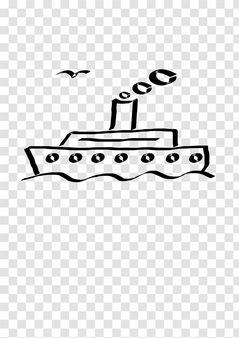 Cruise Ship Ocean Liner Ferry Clip Art - Monochrome Photography Transparent PNG