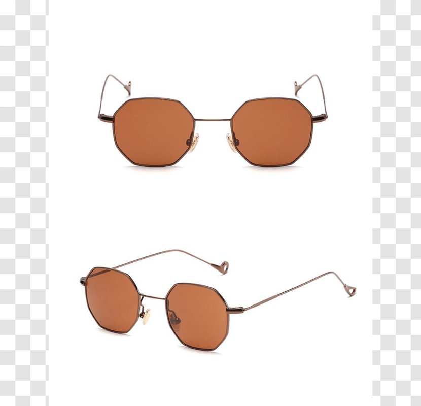 Sunglasses Goggles Vintage Clothing Retro Style - Peach Transparent PNG