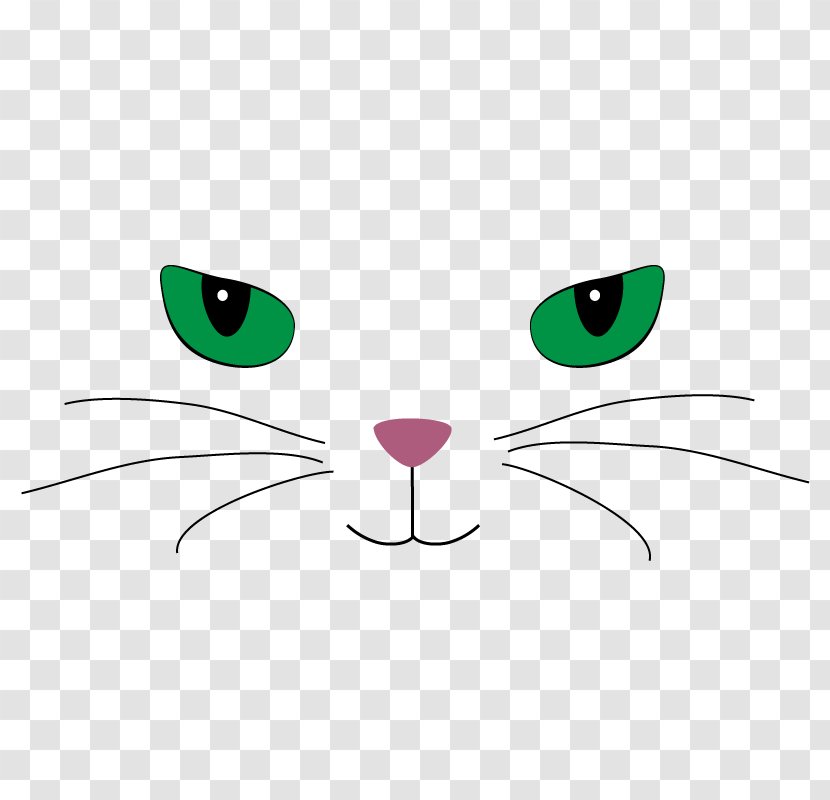 Tabby Cat Kitten Whiskers - Heart - Painted Transparent PNG