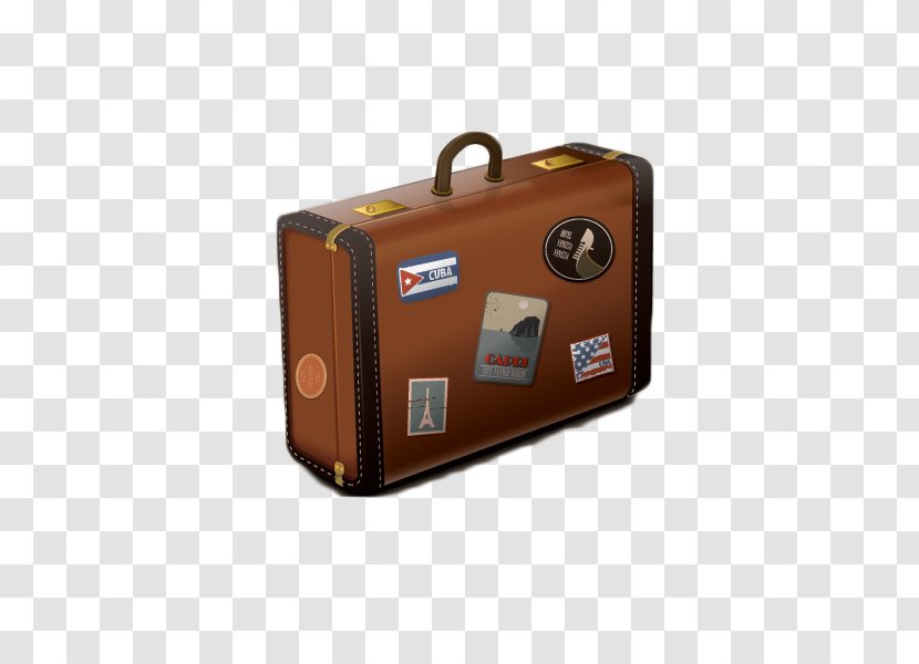 Suitcase Baggage Clip Art - Bag - Retro Hand Luggage Transparent PNG