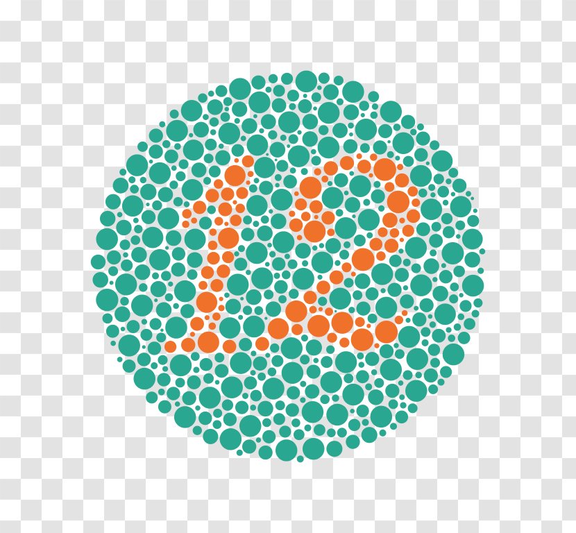 Ishihara Test Color Blindness Visual Perception Vision Loss - Eye Transparent PNG