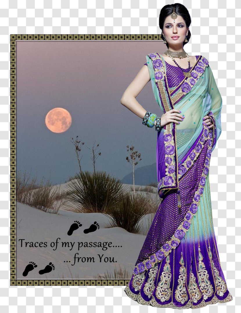 Wedding Sari Choli Shalwar Kameez Blouse - Purple - Dress Transparent PNG