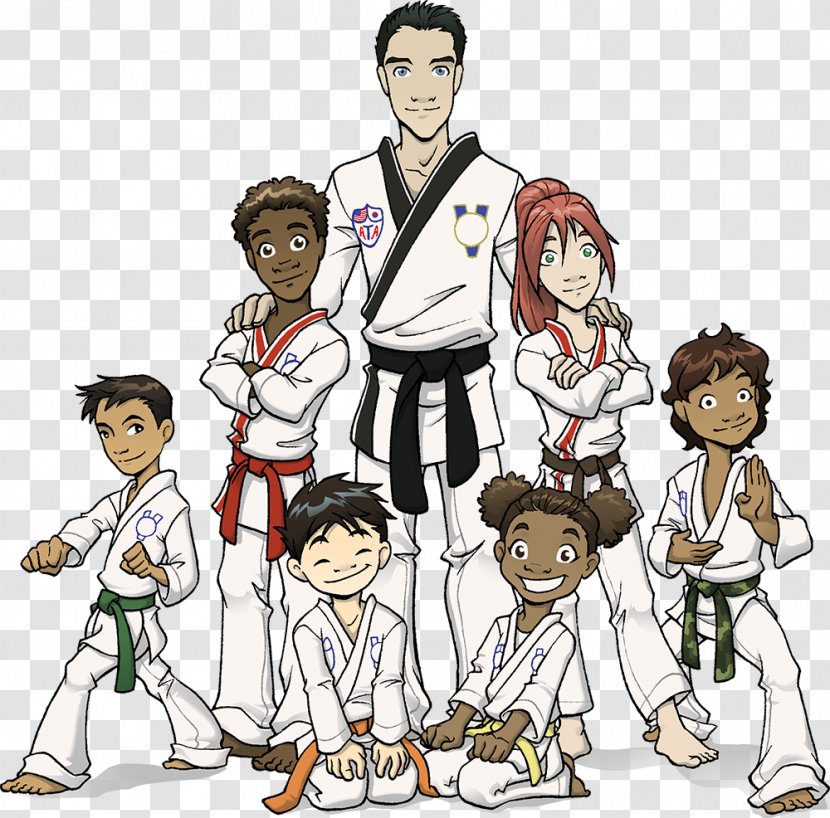 Italian Federation Of Judo, Karate And Martial Arts ATA Taekwondo - Heart - Kids Transparent PNG