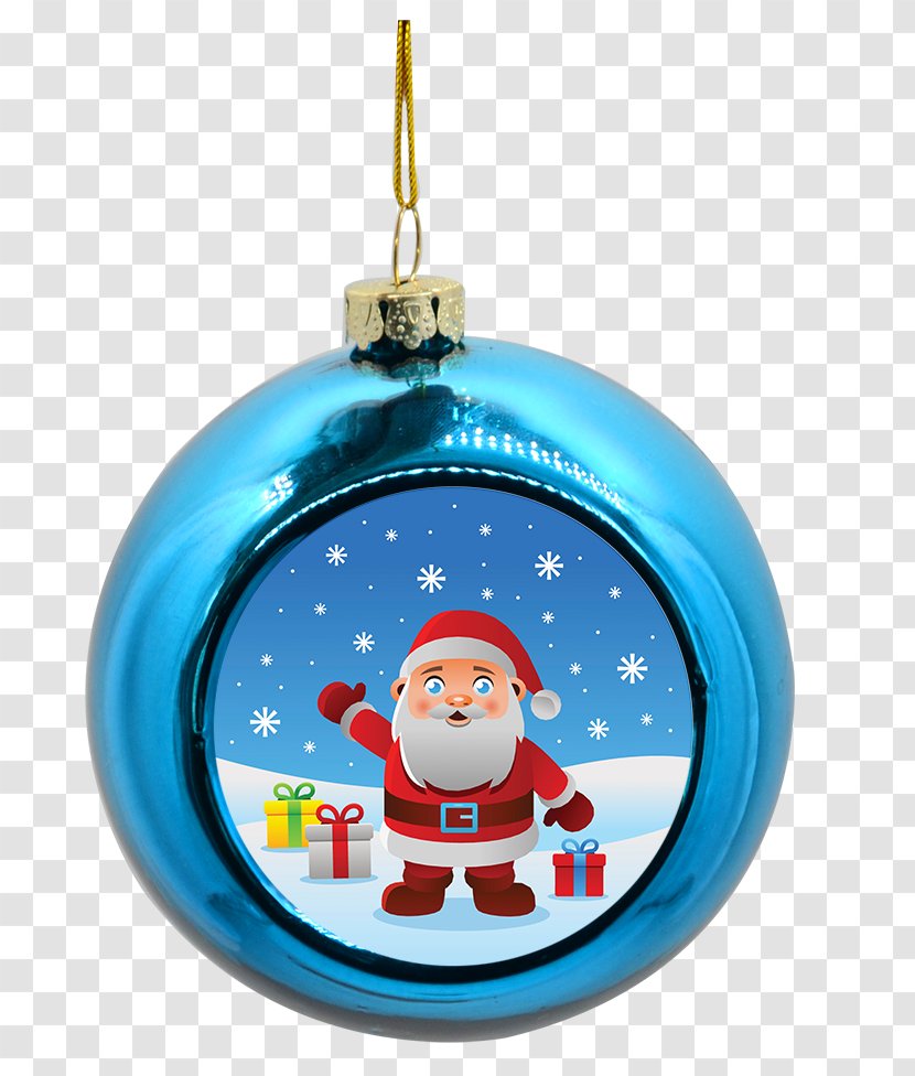 Sublimation Blue Christmas Ornament Ball - Color Transparent PNG