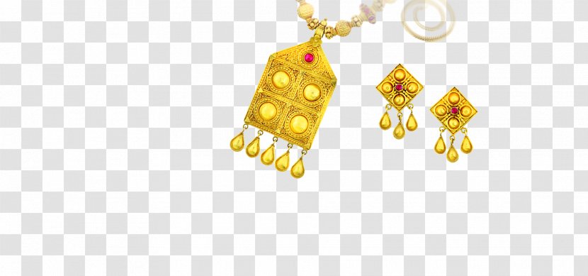 Earring Charms & Pendants Gold Body Jewellery - Yellow Transparent PNG