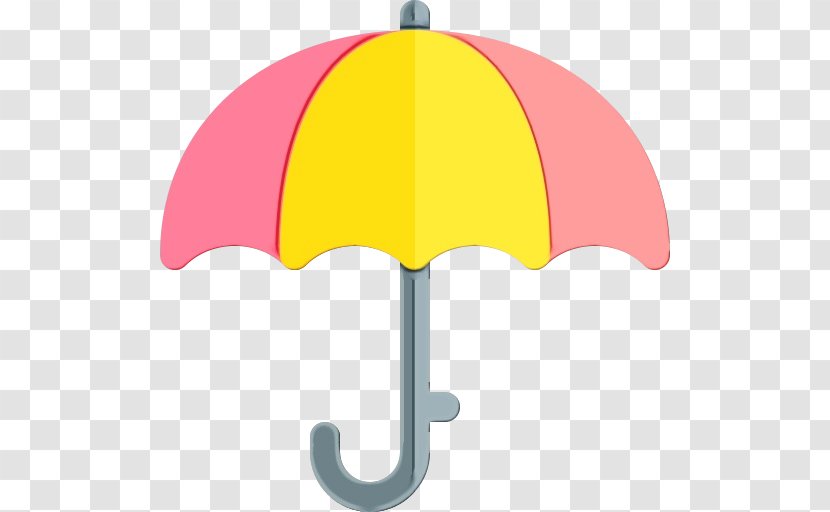 Umbrella Cartoon - Pink Yellow Transparent PNG