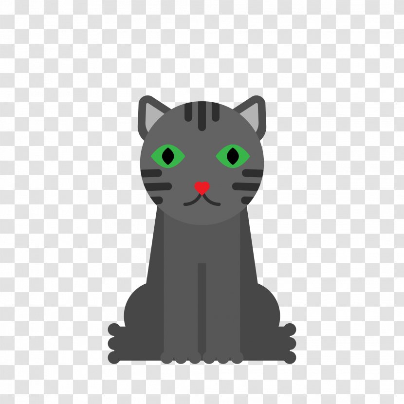 Korat Kitten Whiskers Black Cat Hello Kitty - Dog Like Mammal - Cute Transparent PNG