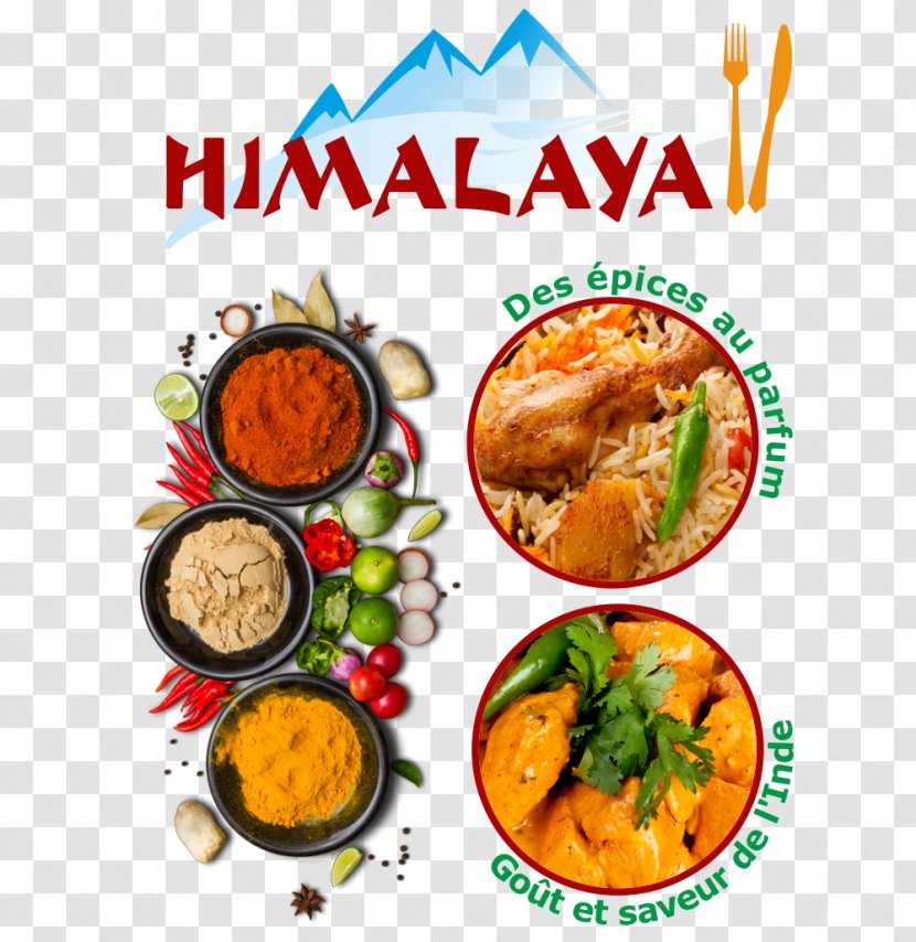 Indian Cuisine Himalaya Vegetarian Buffet Restaurant - Paris - Menu Transparent PNG
