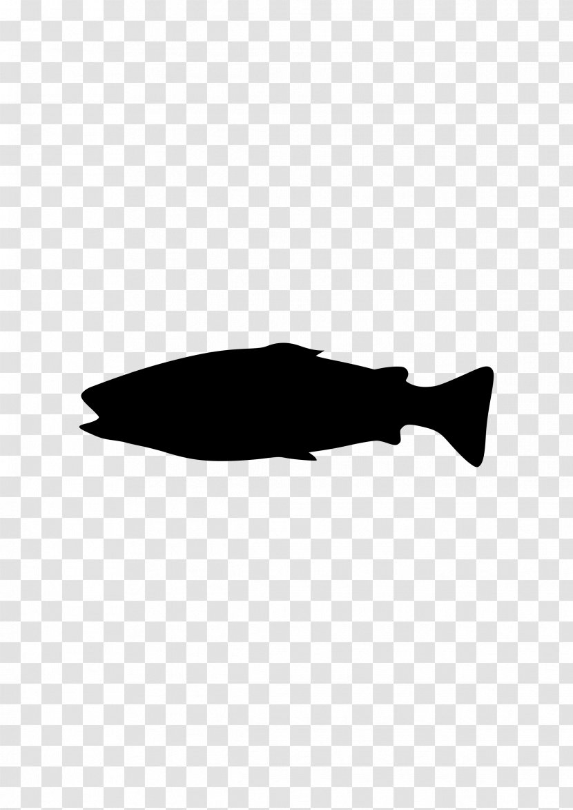 Fish Silhouette Black Clip Art - Food - Bearded Dragon Transparent PNG
