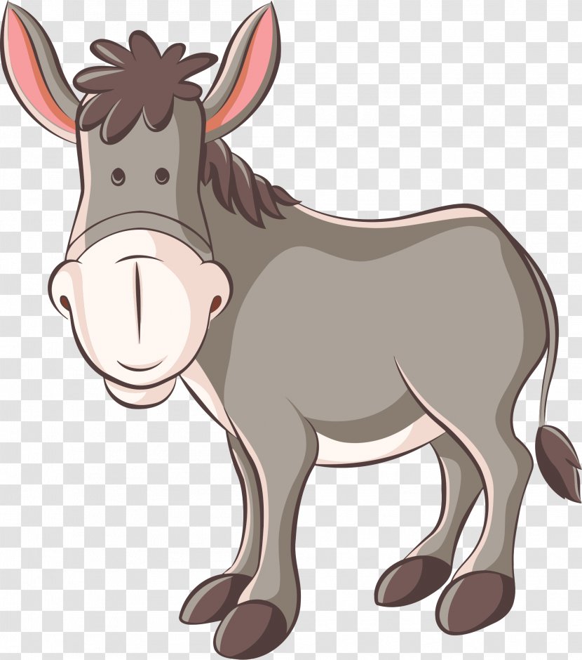 Donkey Clip Art Image Openclipart - Vertebrate Transparent PNG