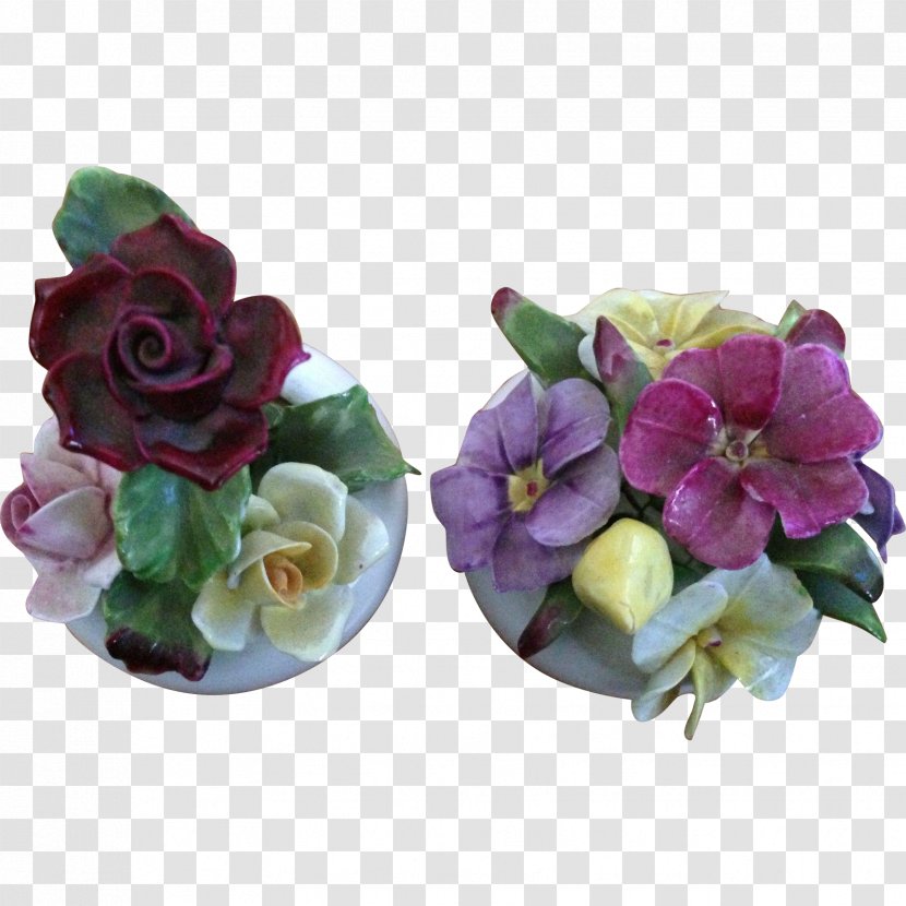 Cut Flowers Rose Rosaceae Flower Bouquet - Violet - Hand-painted Pot Transparent PNG