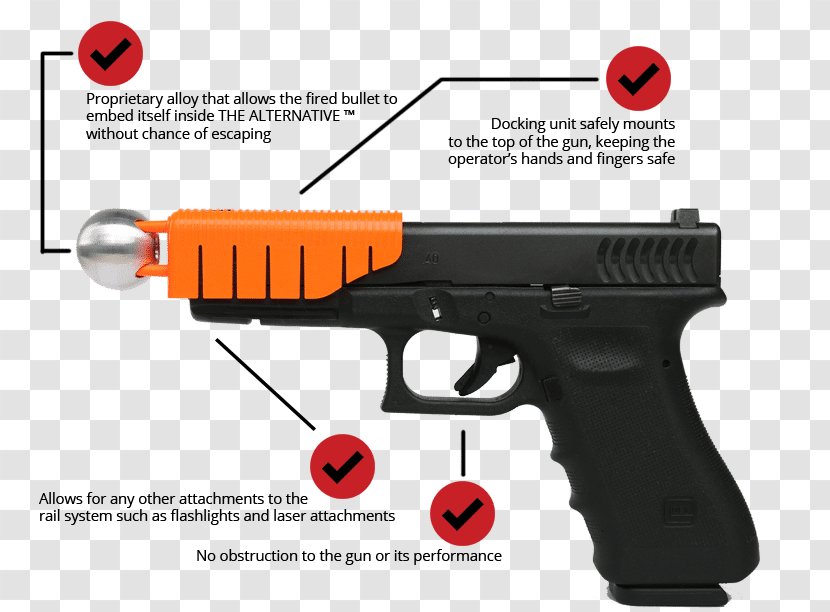 Glock 34 Firearm Ges.m.b.H. Cartridge - 919mm Parabellum - Bullet Shot Transparent PNG