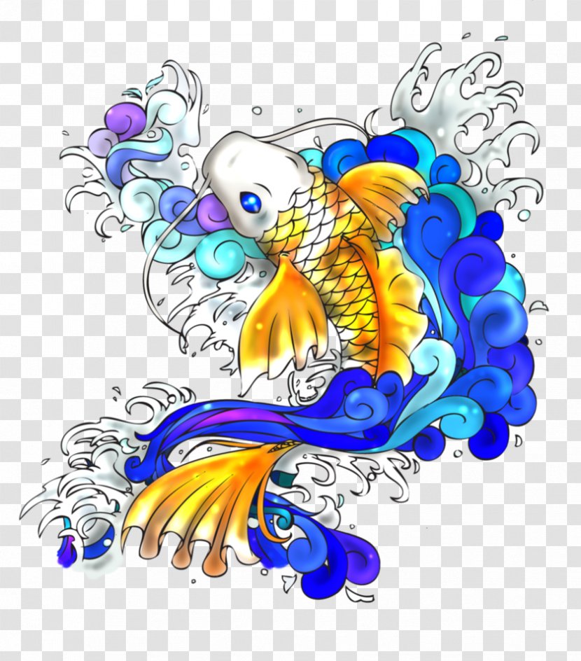 Butterfly Koi Tattoo - Fish - Amy Adams Transparent PNG