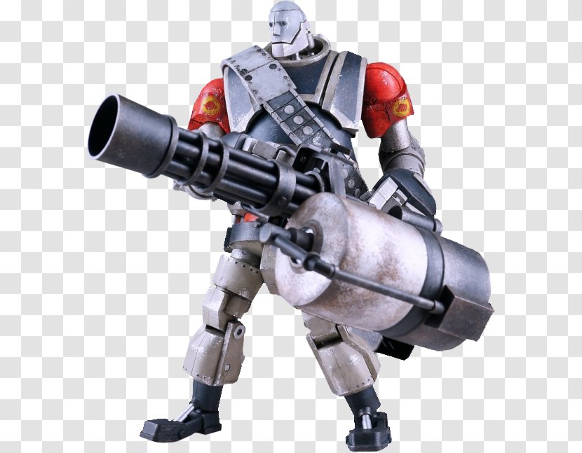 Team Fortress 2 Red Robot Heavy Action Figure & Toy Figures Video Games Transparent PNG