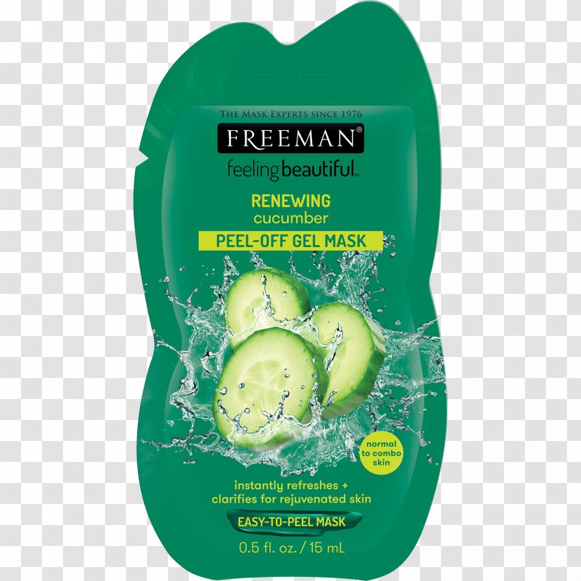 Facial Cosmetics Freeman Feeling Beautiful Cucumber Peel-Off Mask Avocado & Oatmeal Clay - Skin Transparent PNG