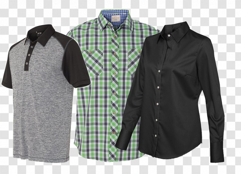 Dress Shirt T-shirt Sleeve Clothing - Button - Promotion Transparent PNG