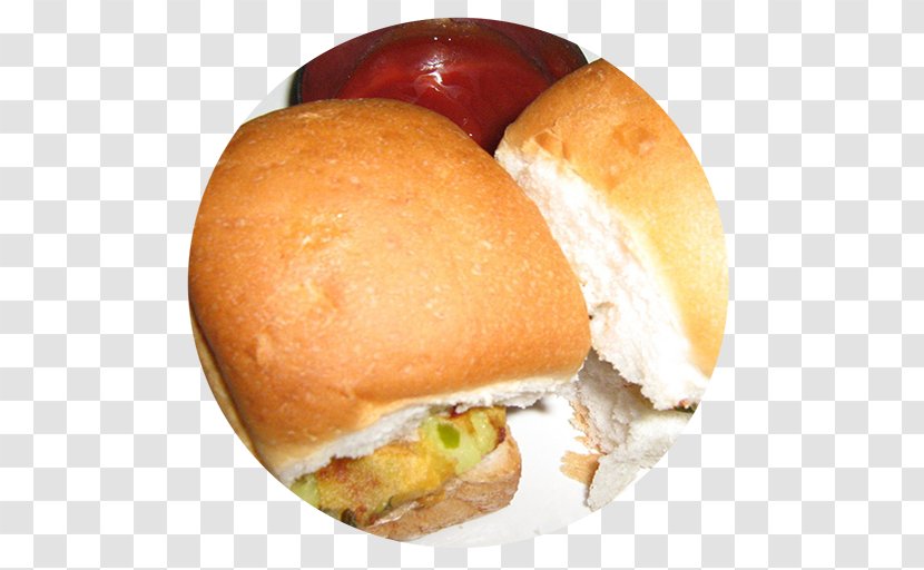 Slider Vada Pav Cheeseburger Breakfast Sandwich Indian Cuisine - Bun Transparent PNG