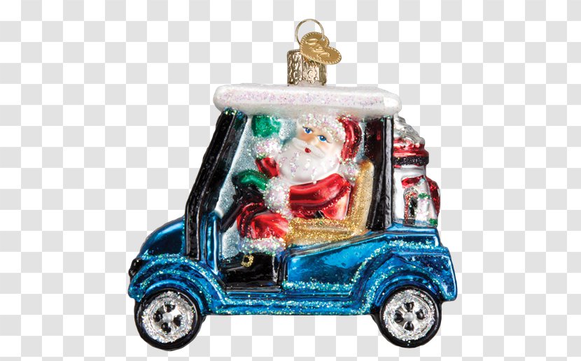 Santa Claus Christmas Ornament Golf Buggies Cart Transparent PNG