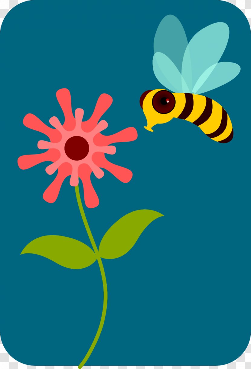 Honey Bee Pollen Flower Clip Art - Moths And Butterflies - Beehive Transparent PNG